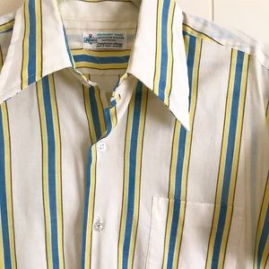 Vintage Blue/Yellow Stripped Shirt